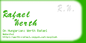 rafael werth business card